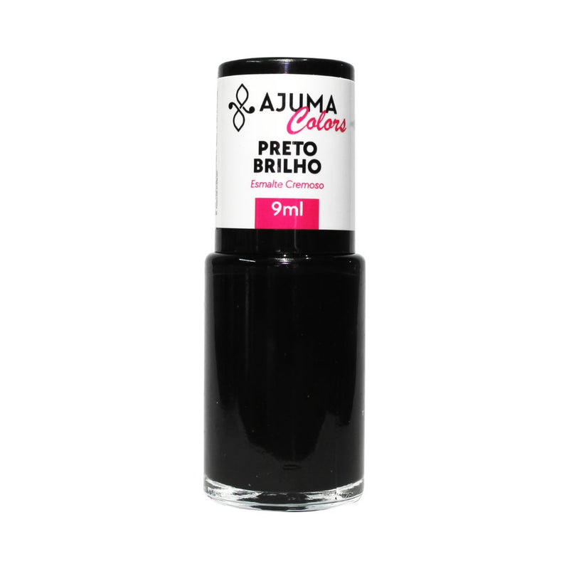 Esmalte Cremoso Preto Brilho 9ml